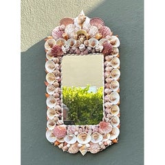 Vintage Shell Encrusted Mirror