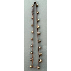 Vintage Brass Sleigh Bells on Leather Strap