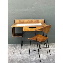 Arthur Umanoff Mid-Century Modern Desk and Chair Set