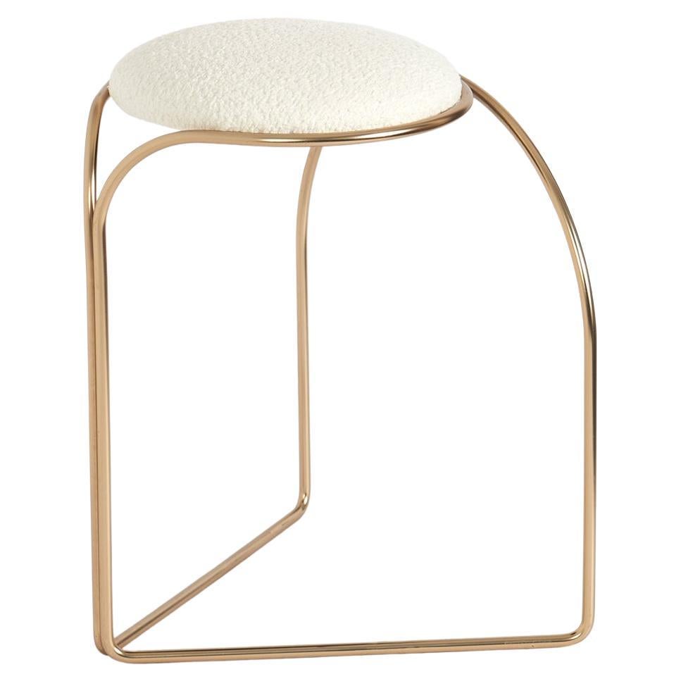 Flow Stool Gold Cloud Contemporary and Chair Made in Italy by LapiegaWD