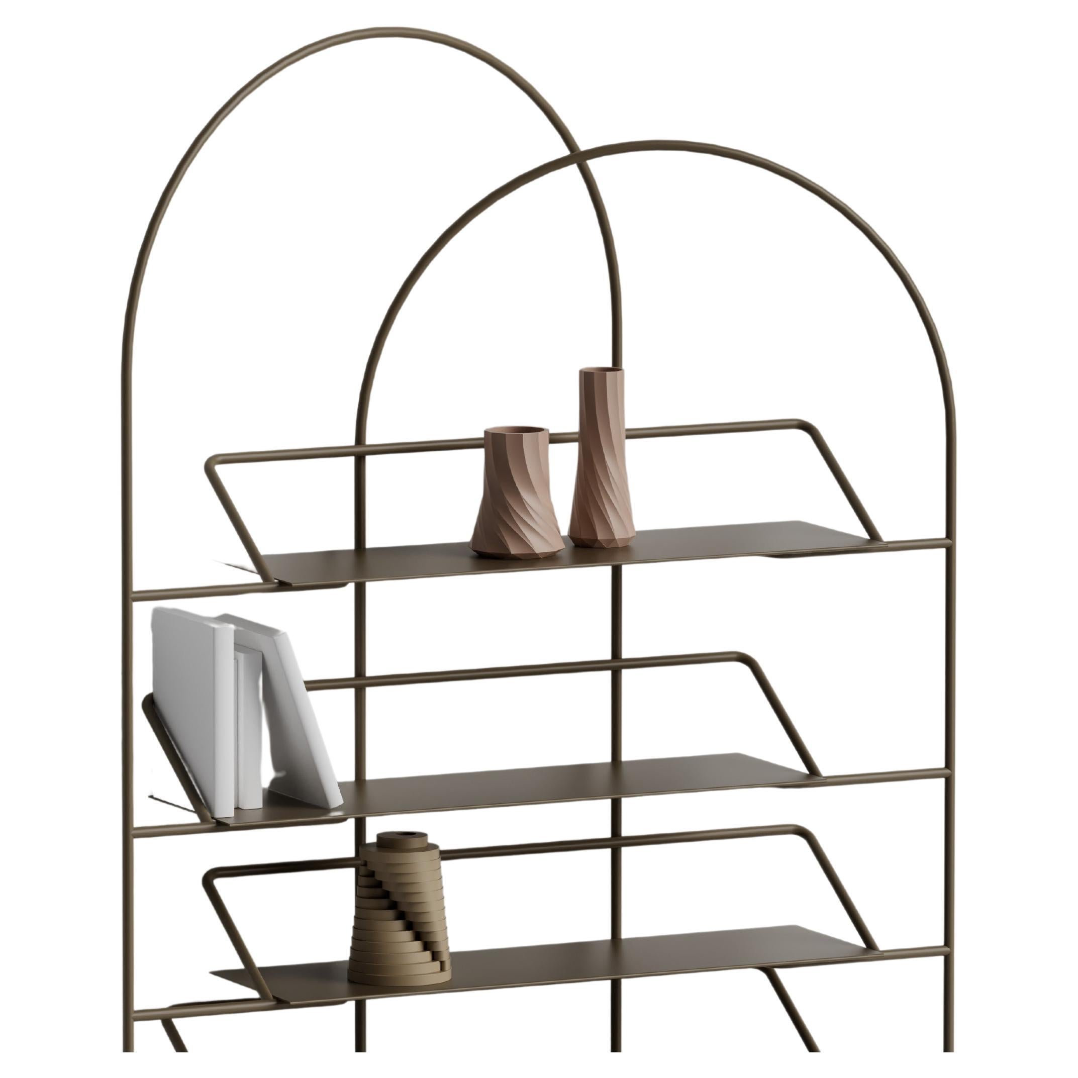 LateB Metal Contemporary Sculptural Bookcase Made in Italy by enrico girotti