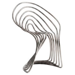 Wire Chair by NYXO for Lapiega, Stainless Steel, Modern Design, Italy