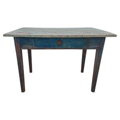 19th Century Swedish Gustavian Desk with Original Paint