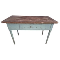 19th Century Swedish antique Folk Art Country primitive desk with original paint