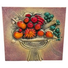 Large Stoneware Wall Relief by Bertil Vallien for Gustavsberg, Sweden, 1960s