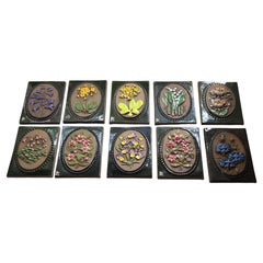Lot de 10 assiettes murales suédoises JIE GANTOFTA, années 70-80, style Mid-Century Modern