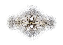 59"x43" Metal Wall Sculpture in Brass, Stainless, and Bronze #632. Available Now