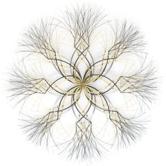 46"x46" Metal Wall Sculpture in Stainless, Bronze and Brass #764