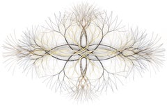 53"x37" Metal Wall Sculpture in Stainless, Bronze and Brass #772