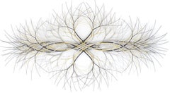 55"x31" Metal Wall Sculpture in Stainless, Bronze and Brass #779