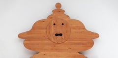 Mario Ceroli “La Bocca Della Verità” sculptural sed Italy 1974
