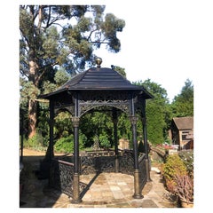 Victorian Gazebo Cast Iron Garden Pavillion Architectural Shade Bandstand