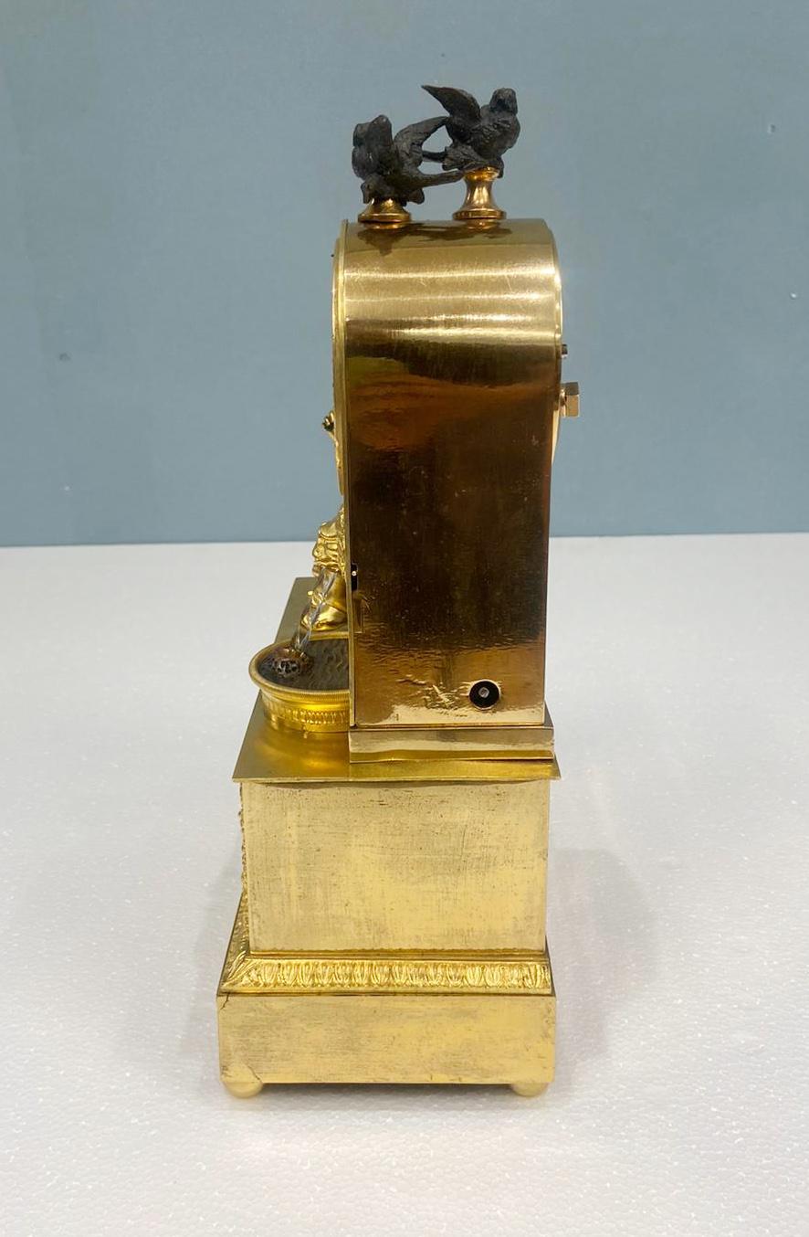 French Gilt Waterfall Clock Henry Dasson 1843 For Sale 5