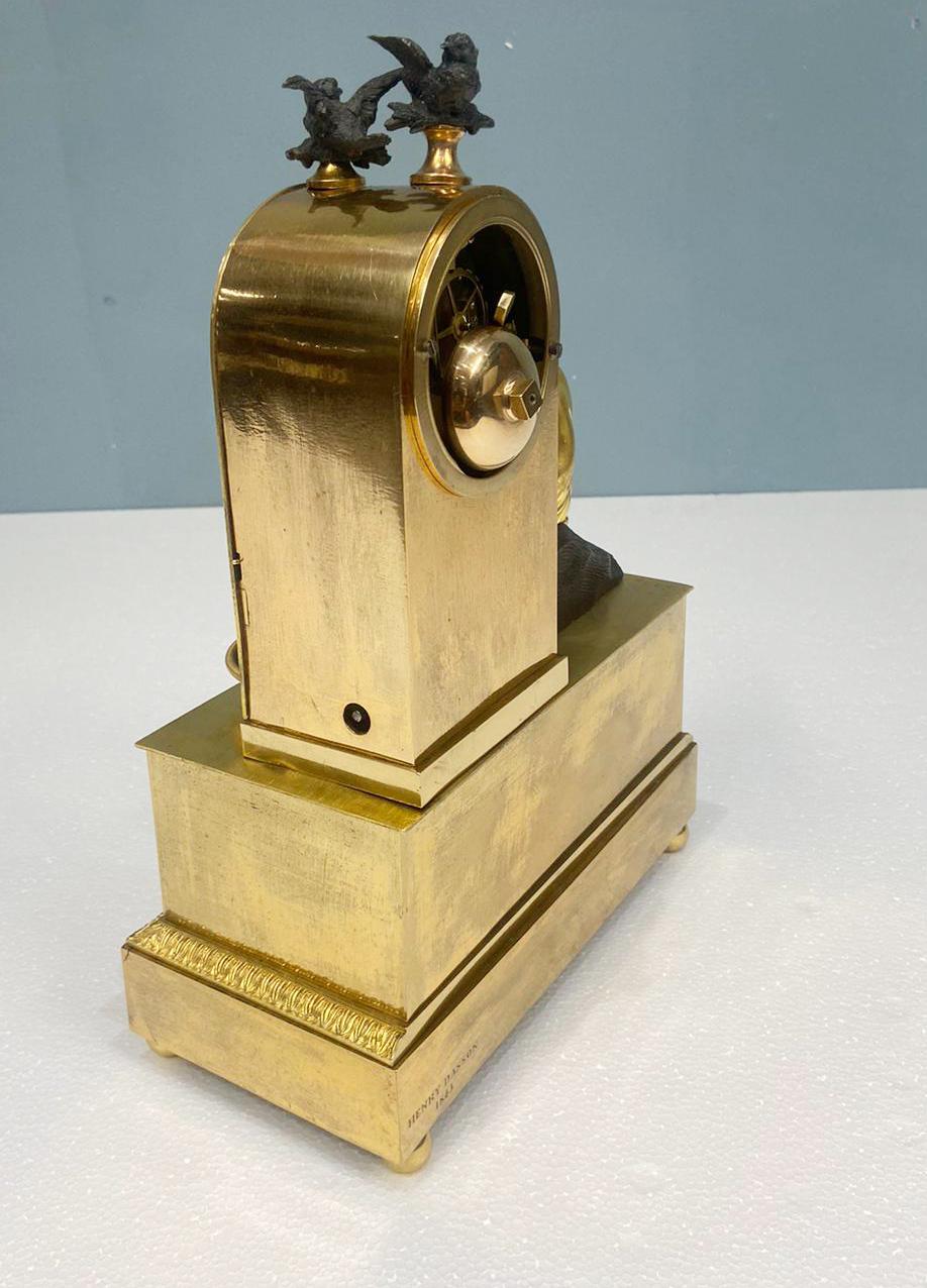 French Gilt Waterfall Clock Henry Dasson 1843 For Sale 6