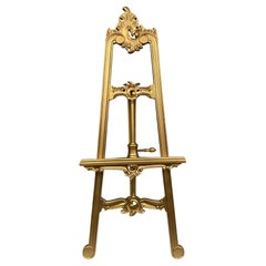 Gilt Artist Easel Picture Stand Adjustable Height