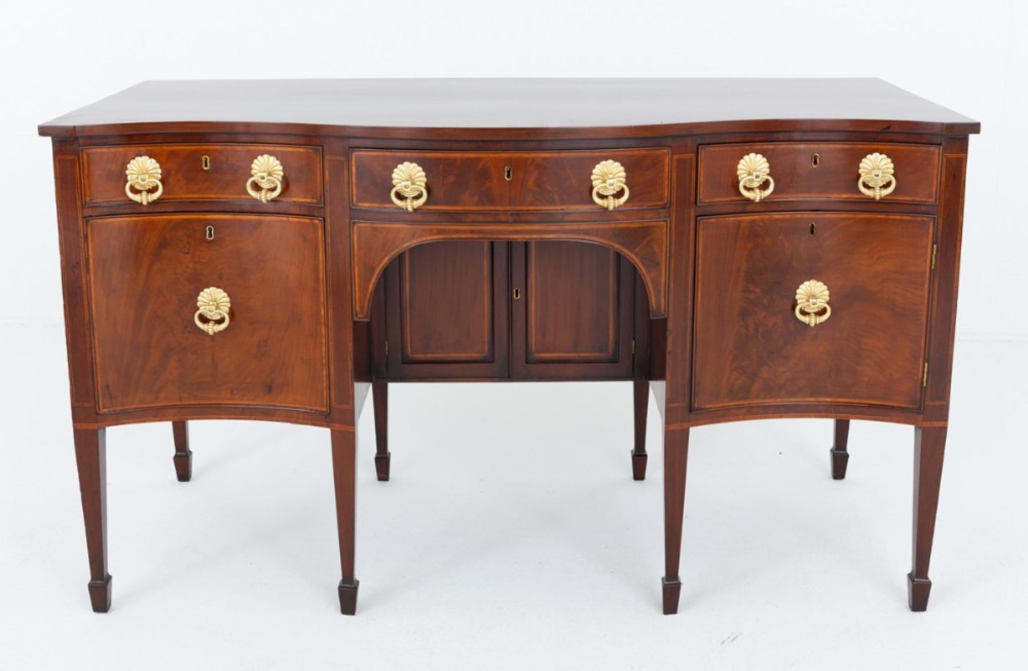 Period Georgian Sideboard Mahogany Server In Good Condition For Sale In Potters Bar, GB