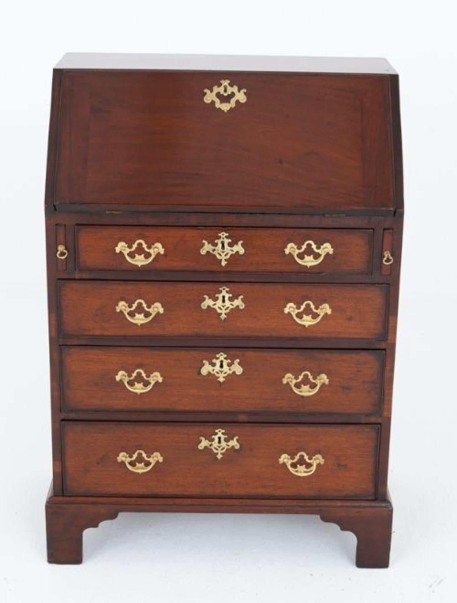 Georgian Bureau Schreibtisch Mahagoni Periode Antike im Zustand „Gut“ im Angebot in Potters Bar, GB