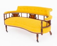 Victorian Mahogany Sofa Antique 1880 Settee Couch