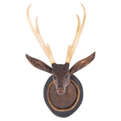 Black Forest Stags Head Antlers Lodge Chic