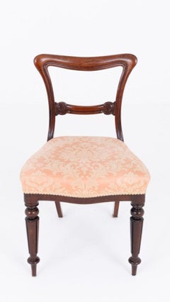 Set William IV Dining Chairs Period 19th Century