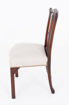 Set 10 Hepplewhite Dining Chairs Mahogany