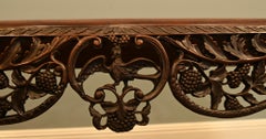 Chinese Qing Dynasty Carved Hardwood Console Table Circa 1840