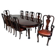 Victorian Mahogany Dining Set Table and Chairs Gillows of Lancaster 1890