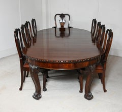 Victorian Mahogany Dining Set Table and Chairs Gillows of Lancaster 1890