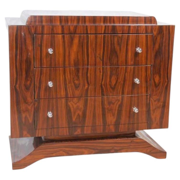 Art Deco Chest Drawers - Rosewood Commode Cabinet Furniture