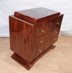 Art Deco Chest Drawers - Rosewood Commode Cabinet Furniture