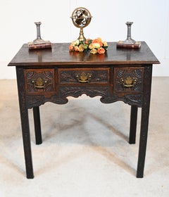 Regency Carved Oak Lowboy Circa 1820