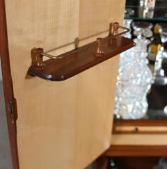 Art Deco Cocktail Cabinet Burr Walnut Drinks Chest 1930