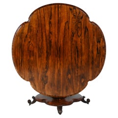 Table basse victorienne en bois de rose, vers 1840