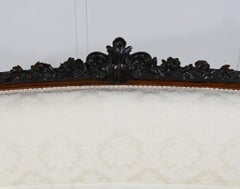 Victorian Parlour Settee Mahogany Sofa Couch Circa 1880