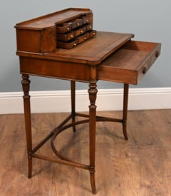 Regency Revival Ladies Desk Bureau Mahogany