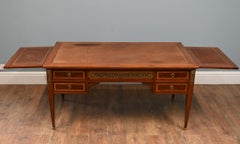 French Antique Desk Directoire Bureau Plat 1880