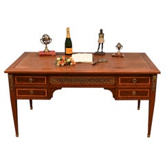 French Antique Desk Directoire Bureau Plat 1880