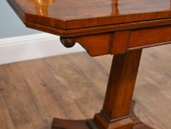 William IV Card Table Mahogany Fold Over Games Circa 1840