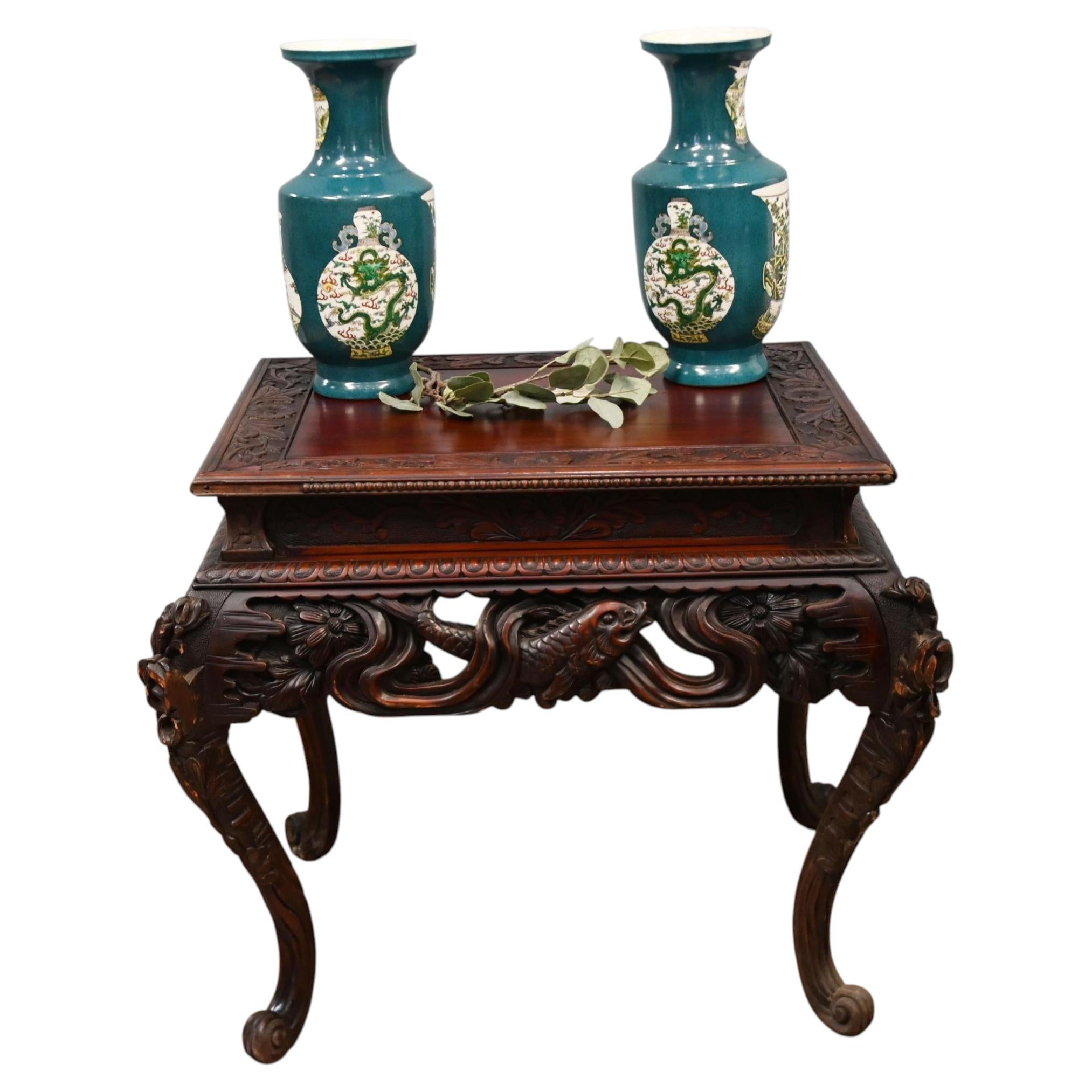 Antique Japanese Side Table Circa 1920 Japan Furniture For Sale