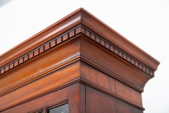 Georgian Bureau Bookcase Mahogany Cabinet 1790