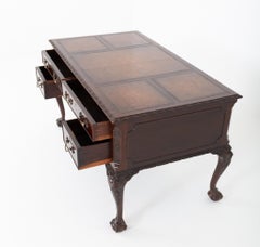 Chippendale Writing Desk Mahogany Ball and Claw Feet