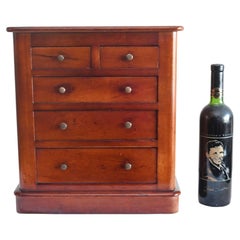 Antique Victorian Mahogany Apprentice Chest of Drawers Minature Furniture 1880