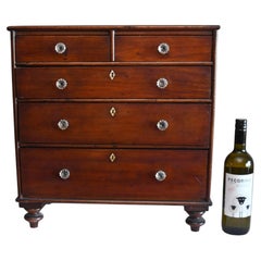 Antique Early Victorian Mahogany Apprentice Chest of Drawers circa 1840