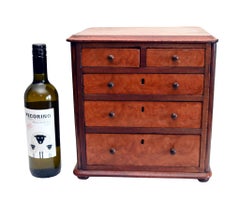 Victorian Mahogany Apprentice Piece Chest of Drawers Miniature Circa 1880