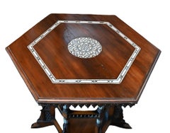 Damascan Inlay Centre Table Syrian Damascus Furniture 1860
