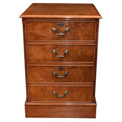 Walnut Filing Cabinet - Regency Chest Drawers