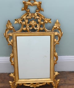 Italian Rococo Mirror Giltwood Wall Glass