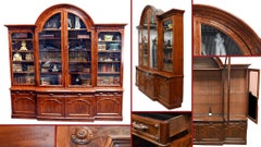 XL Victorian Breakfront Bookcase Gillows Library A Blain Liverpool 1880