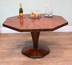 Art Deco Sunburst Mahogany Centre Table Circa 1930
