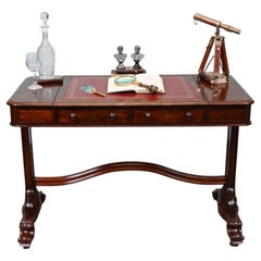 Victorian Writing Table Mahogany Desk 1880